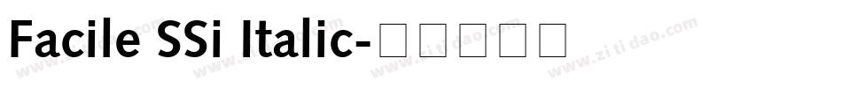 Facile SSi Italic字体转换